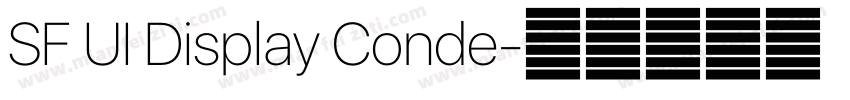 SF UI Display Conde字体转换